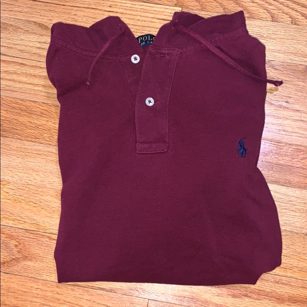 Men’s Polo Ralph Lauren Burgundy Long Sleeve Medz